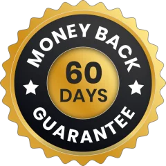 60-day money-back guarantee badge